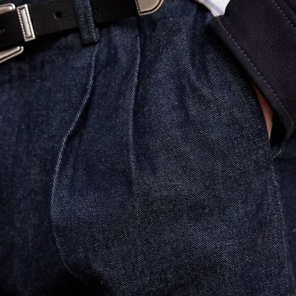 Straight Pleated Cropped Jean - Picture 4 of 4